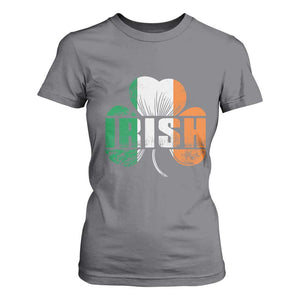 Irish St Patricks Day Shamrock T Shirt For Women Retro Clover Ireland Flag Lucky Gifts TS10 Charcoal Print Your Wear