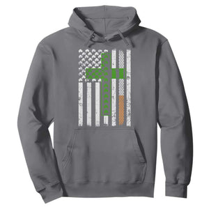 American Flag Shamrocks St Patricks Day Hoodie Vintage Irish USA TS10 Charcoal Print Your Wear