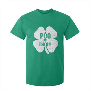 Funny Irish St Patricks Day T Shirt For Kid Shamrock Gaelic Saying Pog Mo Thoin TS10 Irish Green Print Your Wear