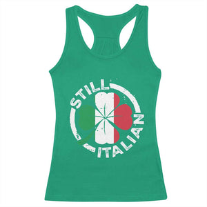 Funny Italian St Patrick's Day Racerback Tank Top Lucky Shamrock Italy Flag TS10 Irish Green Print Your Wear