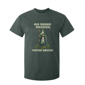Funny St. Patrick's Day T Shirt For Kid Go Home Snakes, You're Drunk TS10 Dark Forest Green Print Your Wear