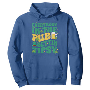 St. Patrick's Day Pub Hoodie Everybody In The Pub Getting Tipsy Irish Pub TS10 Royal Blue Print Your Wear