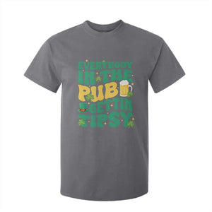 St. Patrick's Day Pub T Shirt For Kid Everybody In The Pub Getting Tipsy Irish Pub TS10 Charcoal Print Your Wear