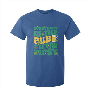 St. Patrick's Day Pub T Shirt For Kid Everybody In The Pub Getting Tipsy Irish Pub TS10 Royal Blue Print Your Wear