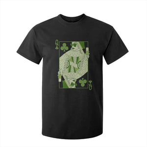 St. Patrick's Day Pub T Shirt For Kid Queen of Clubs Fun Green Pub TS10 Black Print Your Wear
