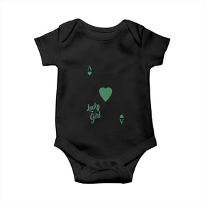 St Patricks Day Irish Lucky Girl Baby Onesie TS10 Black Print Your Wear