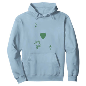 St Patricks Day Irish Lucky Girl Hoodie TS10 Light Blue Print Your Wear