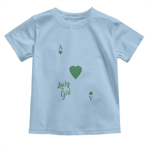 St Patricks Day Irish Lucky Girl Toddler T Shirt TS10 Light Blue Print Your Wear
