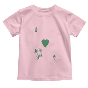 St Patricks Day Irish Lucky Girl Toddler T Shirt TS10 Light Pink Print Your Wear