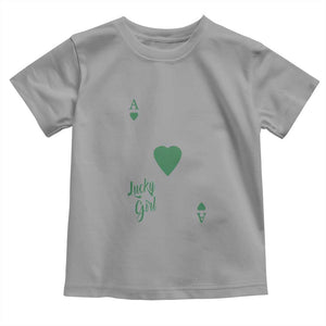 St Patricks Day Irish Lucky Girl Toddler T Shirt TS10 Sport Gray Print Your Wear