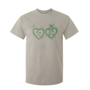 Kiss Me I'm Irish T Shirt For Kid Green Heart Locket St. Patrick's Day Pride TS10 Sand Print Your Wear