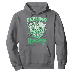 St. Patrick's Day Casino Feeling Lucky Hoodie Las Vegas Girls Trip TS10 Charcoal Print Your Wear
