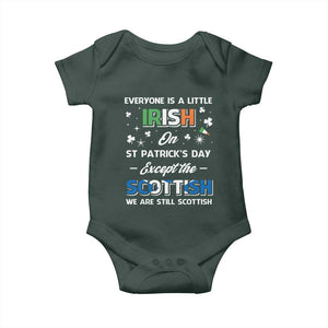 Everyone is Irish Except Scottish on St. Patrick's Day Baby Onesie TS10 Print Your Wear