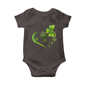 St Patricks Day Baby Onesie Lucky Clover Irish Shamrock Celtic Cross TS10 Dark Chocolate Print Your Wear