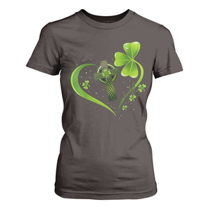 St Patricks Day T Shirt For Women Lucky Clover Irish Shamrock Celtic Cross TS10 Dark Chocolate Print Your Wear