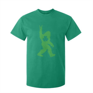 St Patricks Day Bigfoot T Shirt For Kid Irish Sasquatch Shamrock TS10 Irish Green Print Your Wear