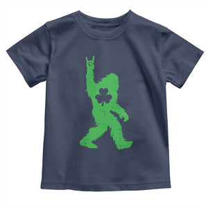 St Patricks Day Bigfoot Toddler T Shirt Irish Sasquatch Shamrock TS10 Navy Print Your Wear