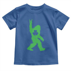 St Patricks Day Bigfoot Toddler T Shirt Irish Sasquatch Shamrock TS10 Royal Blue Print Your Wear