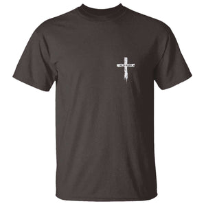 Easter Christian Cross Religious He Is Risen T Shirt TS10 Dark Chocolate Print Your Wear