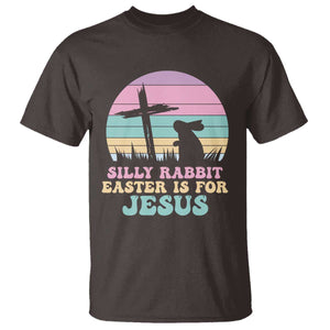 Silly Rabbit Easter Is For Jesus Christians T Shirt Cross Religious TS10 Dark Chocolate Print Your Wear