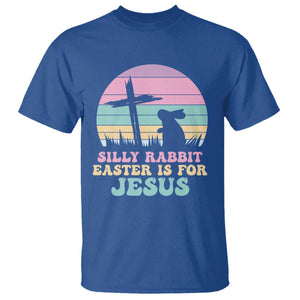 Silly Rabbit Easter Is For Jesus Christians T Shirt Cross Religious TS10 Royal Blue Print Your Wear