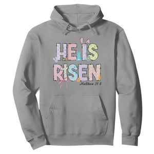He is Risen Jesus Christian Happy Easter Hoodie TS10 Sport Gray Print Your Wear