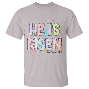 He is Risen Jesus Christian Happy Easter T Shirt TS10 Ice Gray Print Your Wear