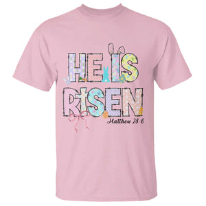 He is Risen Jesus Christian Happy Easter T Shirt TS10 Light Pink Print Your Wear
