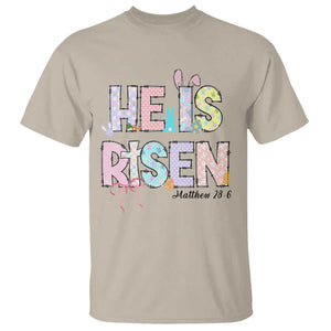 He is Risen Jesus Christian Happy Easter T Shirt TS10 Sand Print Your Wear