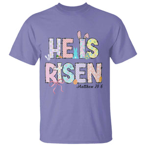 He is Risen Jesus Christian Happy Easter T Shirt TS10 Violet Print Your Wear