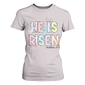 He is Risen Jesus Christian Happy Easter T Shirt For Women TS10 Ice Gray Print Your Wear