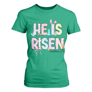 He is Risen Jesus Christian Happy Easter T Shirt For Women TS10 Irish Green Print Your Wear