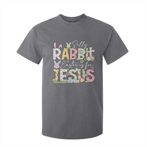 Funny Easter Christian T Shirt For Kid Silly Rabbit Easter Is For Jesus TS10 Charcoal Print Your Wear