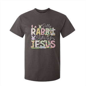 Funny Easter Christian T Shirt For Kid Silly Rabbit Easter Is For Jesus TS10 Dark Chocolate Print Your Wear