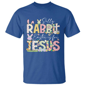 Funny Easter Christian T Shirt Silly Rabbit Easter Is For Jesus TS10 Royal Blue Print Your Wear