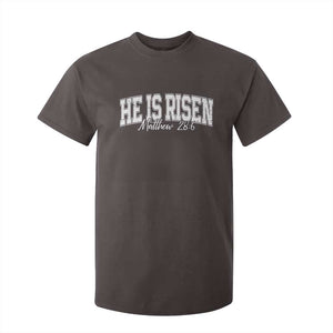 He Is Risen T Shirt For Kid Easter Day Christian Jesus Religious Gift TS10 Dark Chocolate Print Your Wear