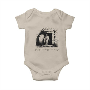 Easter Religious A Lot Can Happen In 3 Days Baby Onesie TS10 Sand Print Your Wear