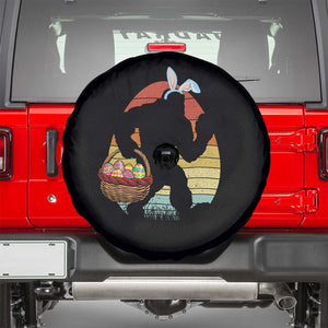 Bigfoot Easter Spare Tire Cover Bunny Sasquatch Eggs Retro TS10 Black Print Your Wear