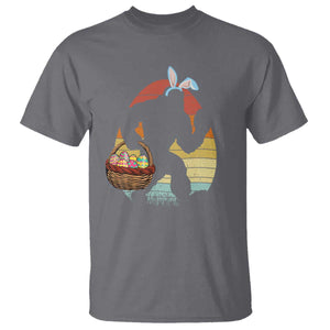 Bigfoot Easter T Shirt Bunny Sasquatch Eggs Retro TS10 Charcoal Print Your Wear