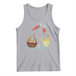 Bigfoot Easter Tank Top Bunny Sasquatch Eggs Retro TS10 Athletic Heather Print Your Wear