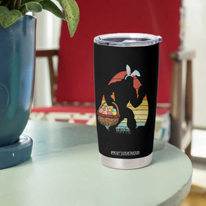 Bigfoot Easter Tumbler Cup Bunny Sasquatch Eggs Retro TS10 Print Your Wear