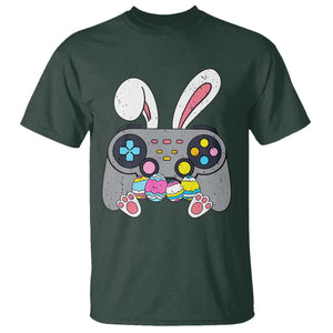 Easter Video Game T Shirt Bunny Eggs Gaming Gamer TS10 Dark Forest Green Print Your Wear