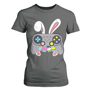 Easter Video Game T Shirt For Women Bunny Eggs Gaming Gamer TS10 Dark Heather Print Your Wear