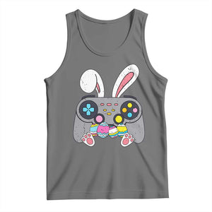 Easter Video Game Tank Top Bunny Eggs Gaming Gamer TS10 Black Heather Print Your Wear