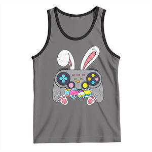 Easter Video Game Tank Top Bunny Eggs Gaming Gamer TS10 Deep Heather Black Print Your Wear