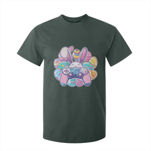 Easter Video Game T Shirt For Kid Cute Bunny Eggs Gaming Gamer TS10 Dark Forest Green Print Your Wear
