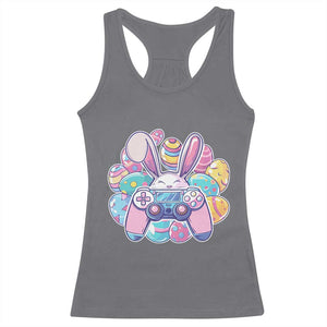 Easter Video Game Racerback Tank Top Cute Bunny Eggs Gaming Gamer TS10 Charcoal Print Your Wear