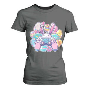 Easter Video Game T Shirt For Women Cute Bunny Eggs Gaming Gamer TS10 Dark Heather Print Your Wear