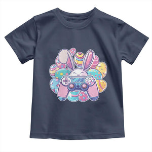 Easter Video Game Toddler T Shirt Cute Bunny Eggs Gaming Gamer TS10 Navy Print Your Wear