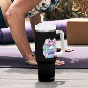 Easter Video Game Tumbler With Handle Cute Bunny Eggs Gaming Gamer TS10 Print Your Wear